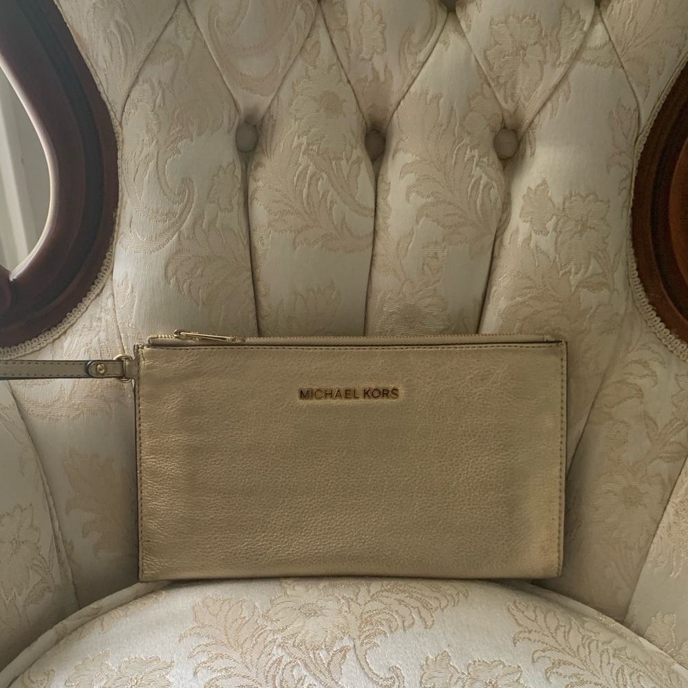 Michael Kors gold clutch (SOLD)
